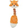 Record - Gioco interattivo per Cani in Peluche con corda elasticizzata Elastic Friends. Gioco da afferrare, tirare e masticare perfetto per tutte le taglie | Volpe, 44 cm