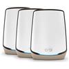 NETGEAR Orbi WiFi Mesh (RBK863S), Tri-band Mesh WiFi 6, Velocità fino a 6.0 Gbps, Router con 2 satelliti, copertura fino a 540 m2 e 100 dispositivi