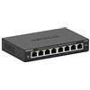 NETGEAR Switch Ethernet Plus a 8 porte GS308E - Supporto VLAN, QoS, switch Gigabit per ufficio, funzionamento silenzioso, montaggio su scrivania o a parete