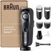 Braun Series 7 RASOIO ELETTRICO BARBA, REGOLABARBA UOMO, Rifinitore Di Precisione, lama barba Problade, 40 Lunghezze, Wet&Dry Ricaricabile, Imballaggio Riciclabile, Idea Regalo BT7441 Nero