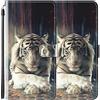 vingarshern Cover per Vodafone Smart V10 Custodia in Pelle PU,Flip Stand Funzione Chiusura Magnetica Protettiva Portafoglio Custodia Vodafone Smart V10 Cover con Slots Scheda-(Tigre)