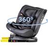 MS - Seggiolino auto I-Size Gruppo 0+/1/2/3, 40-150 cm - con Isofix e Top Tether Età: dalla nascita ai 12 anni - 0-36 kg - Rivolto all'indietro fino a 18 kg - Rotante a 360 gradi e universale