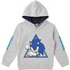 Sonic the Hedgehog - Felpa invernale con cappuccio per bambini, Grigio
