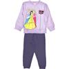 Principesse Disney - Tuta sportiva per bambine, Pantalone con Felpa
