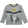 DC Comics Batman - Maglia lunga in cotone per Bambini, Grigia