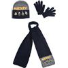Topolino - Mickey Mouse Disney Topolino - Coordinati invernali 3pz per Bambini, cappello, scaldacollo, guanti