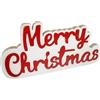 Scritta in legno 20x10cm Merry Christmas