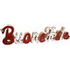 Scritta in legno decorativa 30x8cm Buone Feste