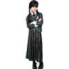 Mercoledì - Wednesday Addams Mercoledì Addams con divisa scolastica - Vestito carnevale per bambini, 9-10 anni