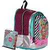 LOL Surprise - MGA LOL Surprise Giochi Preziosi - Zaino round XL per la Scuola Elementare e Media, 42 Centrimetri, Multiscomparto, Con Omaggio