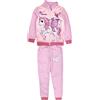 Unicorno - Tuta sportiva zip lunga Bambina, Pantalone con Felpa