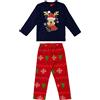 Topolino - Mickey Mouse Disney Natale Topolino - Pigiama due pezzi jersey natale per bambini