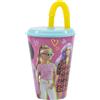Barbie - Bicchiere con cannuccia 430ml