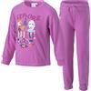 Frozen Disney Frozen - Tuta sportiva per Bambine, Pantalone con Felpa, Cotone Felpato, Viola