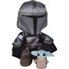 Star Wars Mandalorian con Grogu - Peluche medio, 25 Centimetri, Morbido