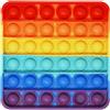Pop It antistress sensoriale - Quadrato Arcobaleno