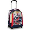 Spiderman Seven Marvel Spider-Man - Zaino Trolley per Scuola Elementare, Doppio Scomparto