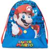 Super Mario Bros Super Mario - Sacca a Zaino, Coulisse, Scuola, Sport, 47cm