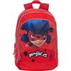 Miraculous - Le storie di Ladybug Miraculous Ladybug - Zaino organizzato, Scuola elementare e medie, Multiscomparto, 44cm