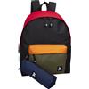 Julian Ross - Zaino con astuccio Scuola Media, Elementare e Superiore per bambini e ragazzi, 31x41hx18cm, Impermeabile, Mix 19
