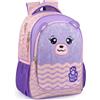 Julian Ross Teddy Bear Orsetto Fluffy Peluche - Zaino Scuola Elementare, 3 Scomparti, Ergonomico con Spallacci imbottiti
