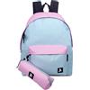 Julian Ross - Zaino con astuccio Scuola Media, Elementare e Superiore per bambini e ragazzi, 31x41hx18cm, Impermeabile, Mix 21