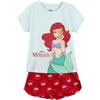 Principesse Disney Ariel La Sirenetta - Pigiama corto in cotone jersey per bambine, Comodo e trendy