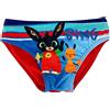 Bing - Costume da bagno bambino, Slip, Asciugatura rapida, Rosso