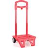 Carrello fisso con due ruote (zaino trolley elementare) Rosso