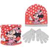 Minni - Minnie Mouse Disney Minni - Coordinati invernali per Bambini, Set 3 pezzi, Cappello + Guanti + Scaldacollo