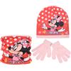 Minni - Minnie Mouse Disney Minni - Coordinati invernali per Bambini, Set 3 pezzi, Cappello + Guanti + Scaldacollo