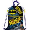 DC Comics DC Batman - Sacca a zaino con tasca per l'asilo o il tempo libero
