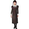 Mercoledì - Wednesday Addams Mercoledì Addams - Vestito carnevale per bambini, 9-10 anni