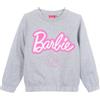 Barbie - Felpa in pile vellutato per bambine, Grigio