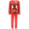 Spiderman Marvel Spider-Man - Pigiama invernale in caldo cotone per bambini, Rosso