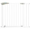 Munchkin Lindam Axis Cancelletto con Chiusura di Sicurezza per Bambini, Barriera per Scale e Vani Porta, Fissaggio a Pressione Senza Viti, Larghezza da 76 a 82 cm, Colore: Bianco + 14cm Prolunga