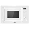Svan Microondas 20 Litros Integrable con Grill Blanco SMWI2800DGB. 800W, Grill 1000W, 8 Programas, Modo Descongelación, Revestimiento Interior, Fácil Limpieza, Temporizador 95min.