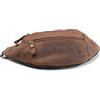 DONBOLSO Marsupio Seattle I Marsupio Uomo Pelle I Marsupio Fatto A Mano In Pelle Pregiata In Look Vintage I Borsa Grande Borsello Per Uomo E Donna I Stylish Marsupio Cintura Uomo I Vintage Brown