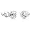 Swarovski Orecchini a lobo Lucent, Pavé, Sfera, Bianchi, Placcato rodio