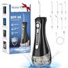 OGVDOE Idropulsore Dentale Portatile con 8 Ugelli E 3 +DIY Modalità，320 ML Irrigatore Idropulsore Ricaricabile, IPX7 Impermeabile Idropulsore Dentale Portatile, per La Casa E Il Viaggio Water Flosser
