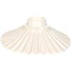 Keyhomestore | Paralume in Ceramica Bianca Ø22 cm - Stile Rustico, Tinta Unita, Forma Ondulata, Ricambio per Lampadario a Sospensione - Made in Italy