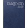 rido/idé Calendario a libro modello magnum (2025), 2 pagine = 1 settimana, 183 × 240 mm, 144 pagine, copertina in schiuma Catana, blu scuro