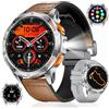 ESFOE Orologio da uomo GPS da corsa da uomo, torcia a LED, batteria da 530 mAh, AMOLED 10 ATM, smartwatch militare con bussola, barometro, frequenza cardiaca, SpO2, monitoraggio del sonno per Android