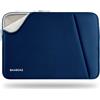 BAAGOAZ Custodia per Laptop da 13-14 Pollici Borsa Protettiva Compatibile con 13,3 Pollici PC Notebook Chromebook Computer Portatile, 14,2 MacBook Pro M4 M3 M2 M1 Pro/Max, Blu Navy