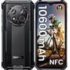OUKITEL WP28E Smartphone Rugged 2024 Android 14 - 10600mAh Telefono Indistruttibile, 16GB+64B/1TB, 6.52 HD, 13MP Cellulare Antiurto, 4G Dual SIM, GPS/OTG/NFC, Nero
