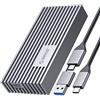 ORICO Case SSD M.2 NVMe 40Gbps Thunderbolt 4/3 fino a 2800 MB/s da M.2 a USB-C PCIe 3.0x4 per NVMe M-Key SSD 2280, Alluminio M2 Enclosure Supporto Thunderbolt 3/4 USB 4/3.2/3.1/3.0/Tipo C -M234GY