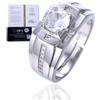 HALUKAKAH Anello Moissanite Uomo D Colore 1.0 ct Motivo a Croce,Diamante da 1 Carato Coltivato in Laboratorio con Certificato,Argento Sterling Placcato Platino,Misura Regolabile,per Marito,Fidanzato