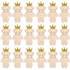 Kasyat 18 Pezzi Mini Orso da 4,7 Pollici Orsetto per Portachiavi Piccolo Orso Snodato di Peluche Bambola Morbida per Decorazione di Compleanno Matrimonio Narale Bomboniera (Stile Corona)