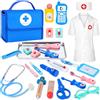 TGTT Valigetta Dottore Bambini, kit Dottoressa Bambina , Kit Medico Giocattolo bambina con Stetoscopio, Kit Dottore Bambino,Gioco di Ruolo per Ragazze e Ragazzi di 3, 4, 5Anni
