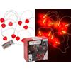 Out of the blue Catena luminosa a forma di cuore con 10 LED, timer 6/18 ore, 165 cm, per 2 batterie mignon (AA) in scatola di plastica